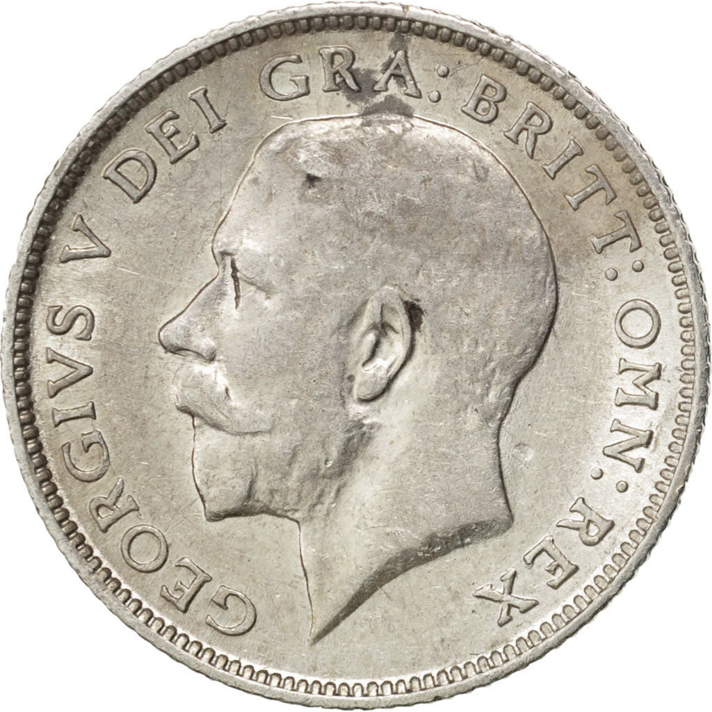 GREAT BRITAIN, 6 Pence, 1917, KM #815, VF(30-35), Silver, 19.5, 2.81