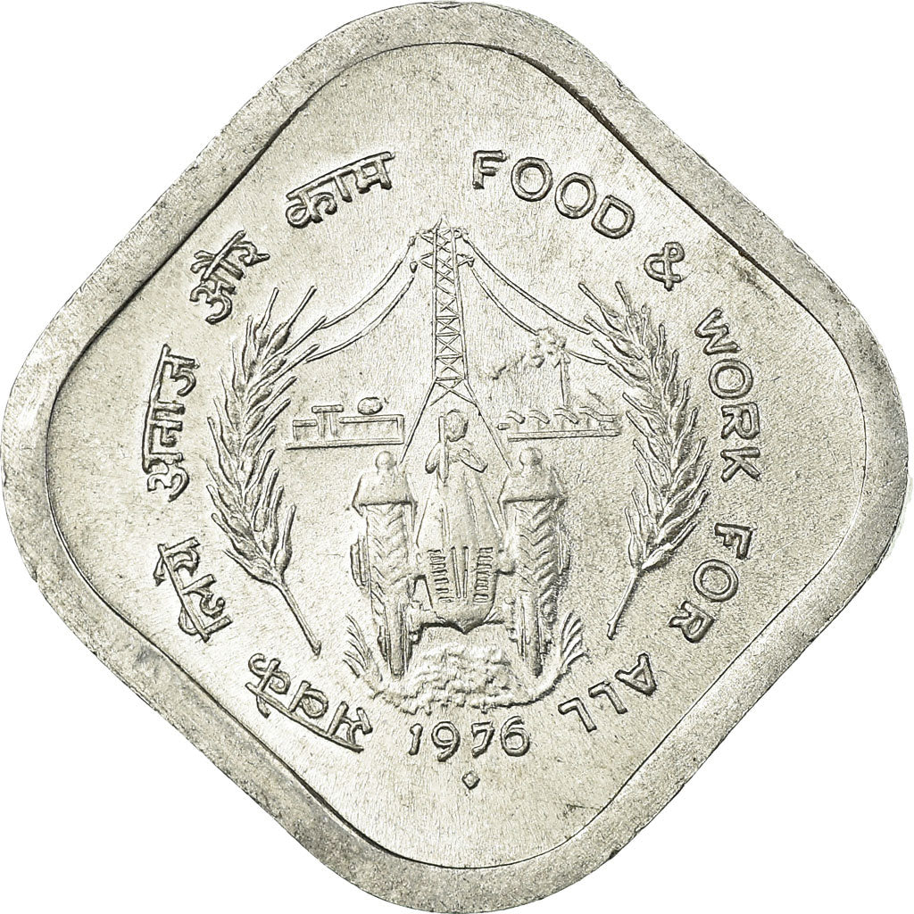Monnaie, INDIA-REPUBLIC, 5 Paise, 1976, TB, Aluminium, KM:19
