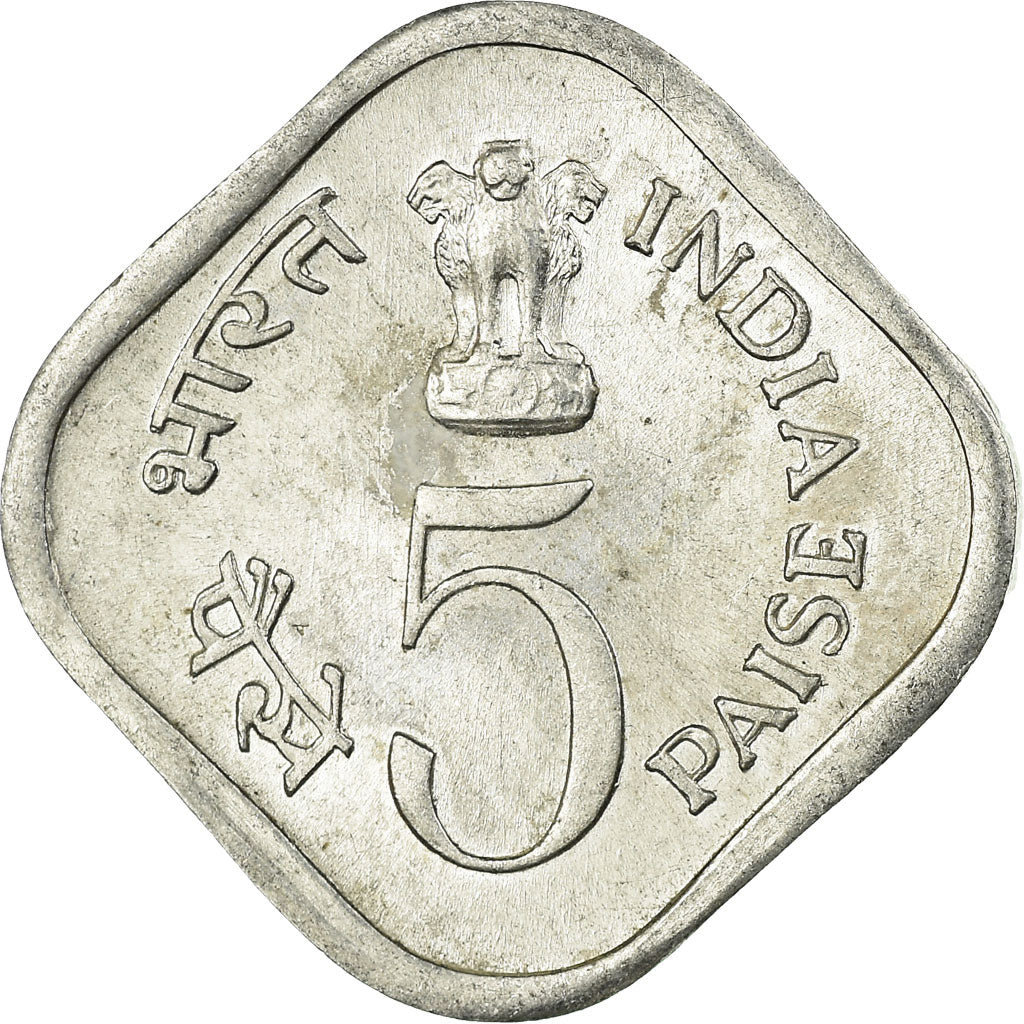 Monnaie, INDIA-REPUBLIC, 5 Paise, 1976, TB, Aluminium, KM:19