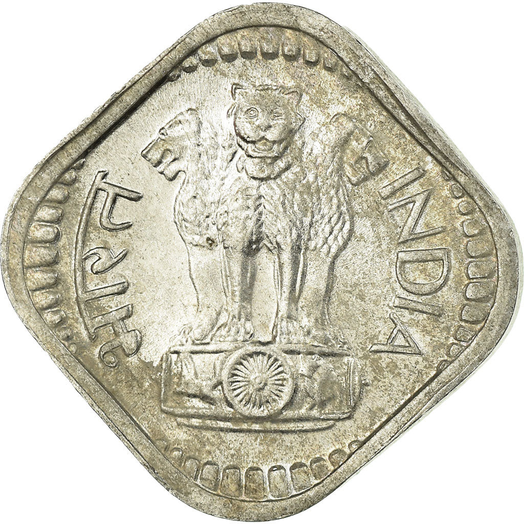 Moneta, REPUBBLICA DELL’INDIA, 5 Paise, 1973, MB, Alluminio, KM:18.6