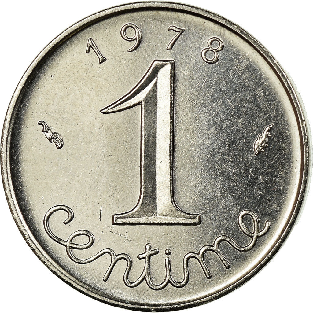 Coin, France, Épi, Centime, 1978, Paris, EF(40-45), Stainless Steel, KM:928