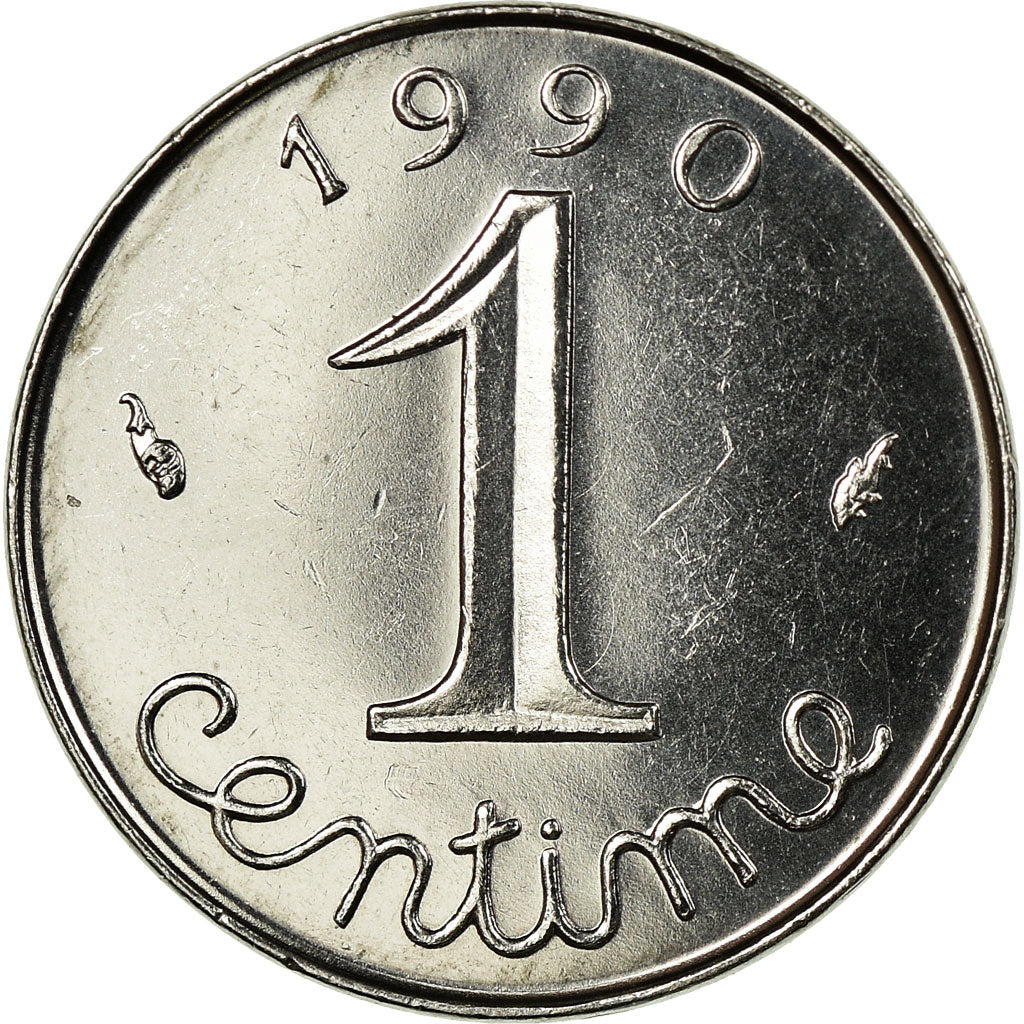 Moneta, Francia, Épi, Centime, 1990, Paris, SPL-, Acciaio inossidabile, KM:928