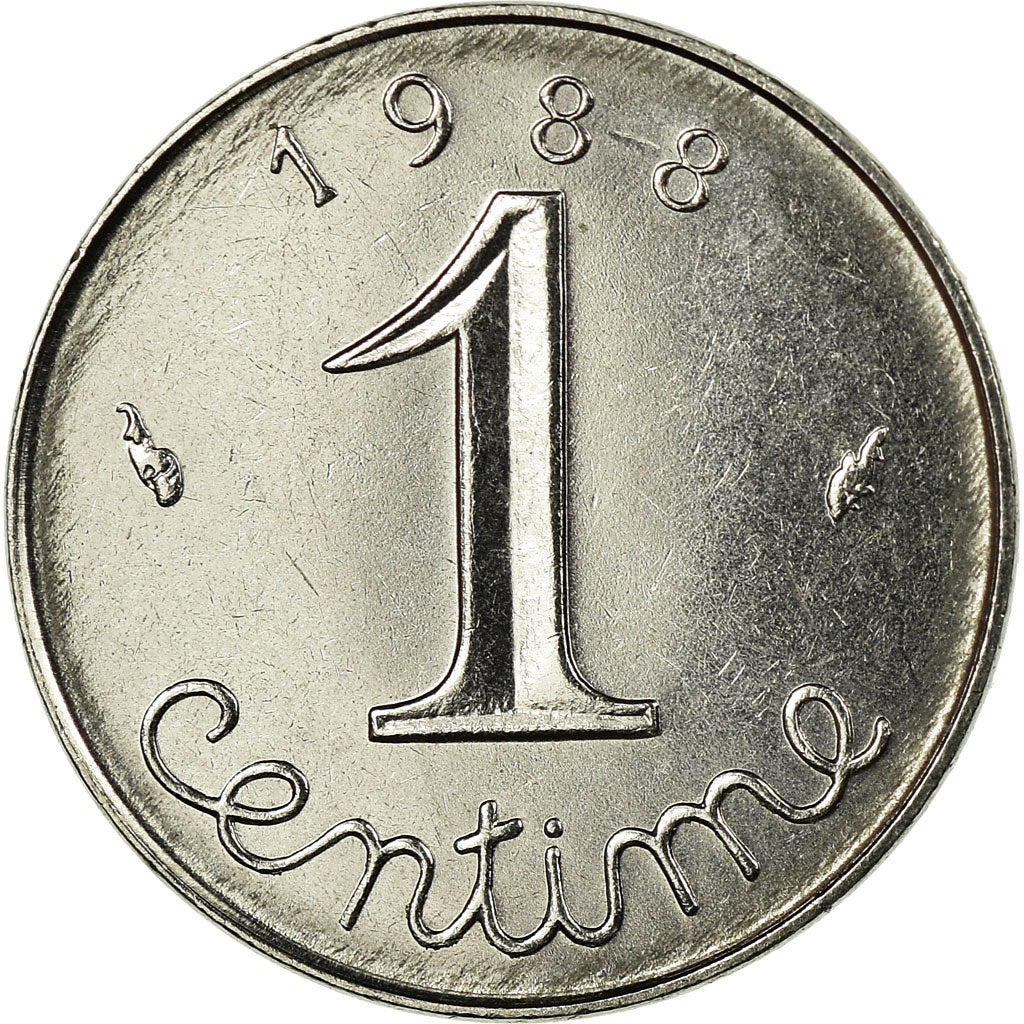 Münze, Frankreich, Épi, Centime, 1988, Paris, SS, Stainless Steel, KM:928