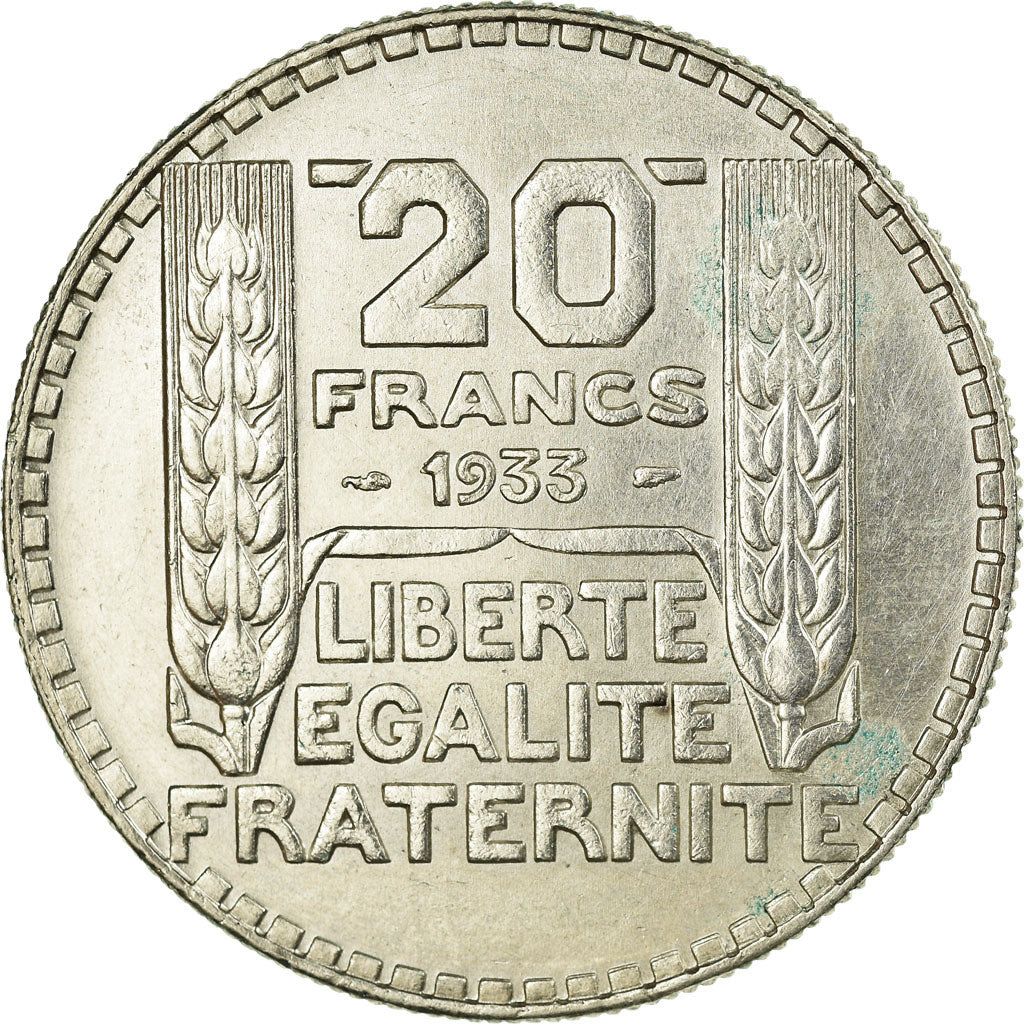 Moneta, Francia, Turin, 20 Francs, 1933, Paris, BB, Argento, KM:879, Gadoury:852