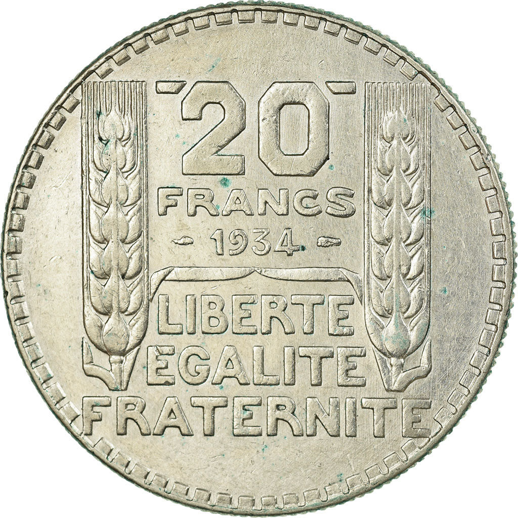 Monnaie, France, Turin, 20 Francs, 1934, Paris, TTB, Argent, Gadoury:852, KM:879