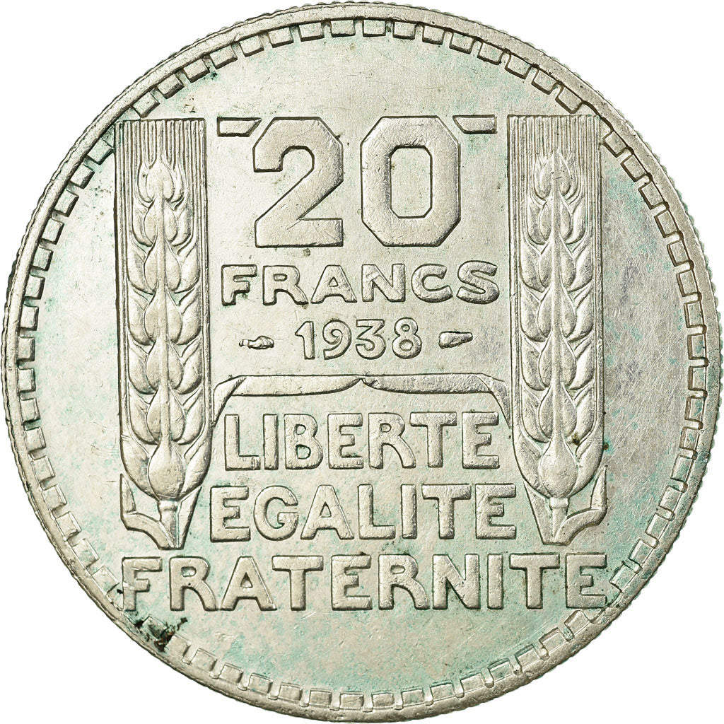Monnaie, France, Turin, 20 Francs, 1938, Paris, TTB, Argent, Gadoury:852, KM:879
