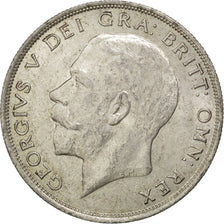GREAT BRITAIN, 1/2 Crown, 1923, KM #818.2, AU(55-58), Silver, 32.3, 14.18