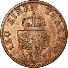 Coin, German States, PRUSSIA, Wilhelm I, 3 Pfennig, 1871, VF(20-25), Copper