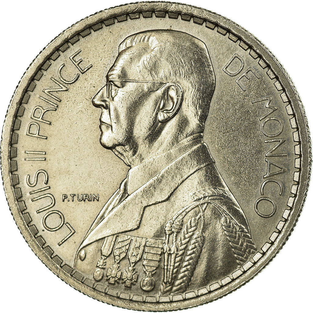 Coin, Monaco, Louis II, 10 Francs, 1946, AU(55-58), Copper-nickel, KM:123