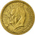 Moneta, Monaco, Louis II, Franc, Undated (1943), AU(55-58), Aluminium-Brąz