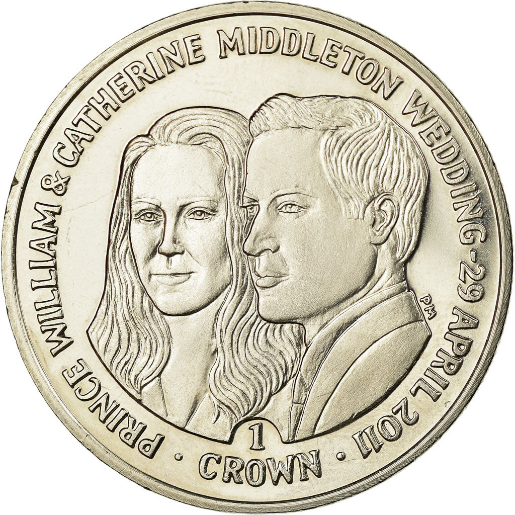 Coin, Falkland Islands, Elizabeth II, Crown, 2011, Pobjoy Mint, AU(55-58)