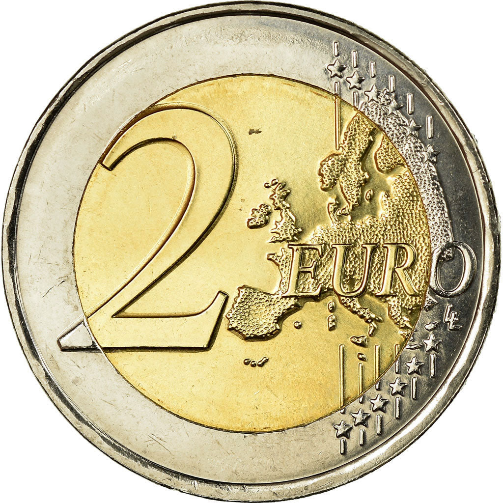 France, 2 Euro, Pierre de Coubertin 2013, 2013, MS(63), Bi-Metallic, Gadoury:16