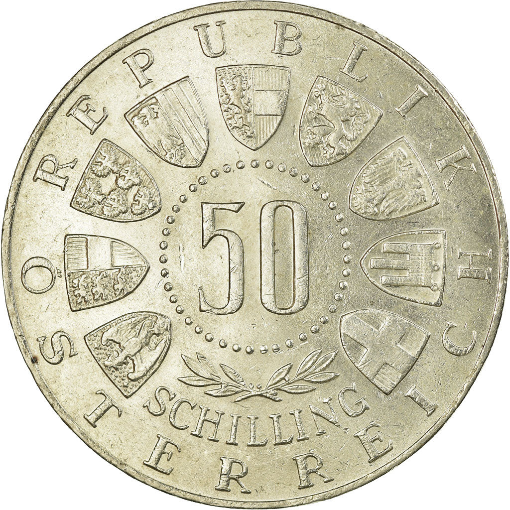Coin, Austria, 600th Anniversary - Union with Tirol, 50 Schilling, 1963