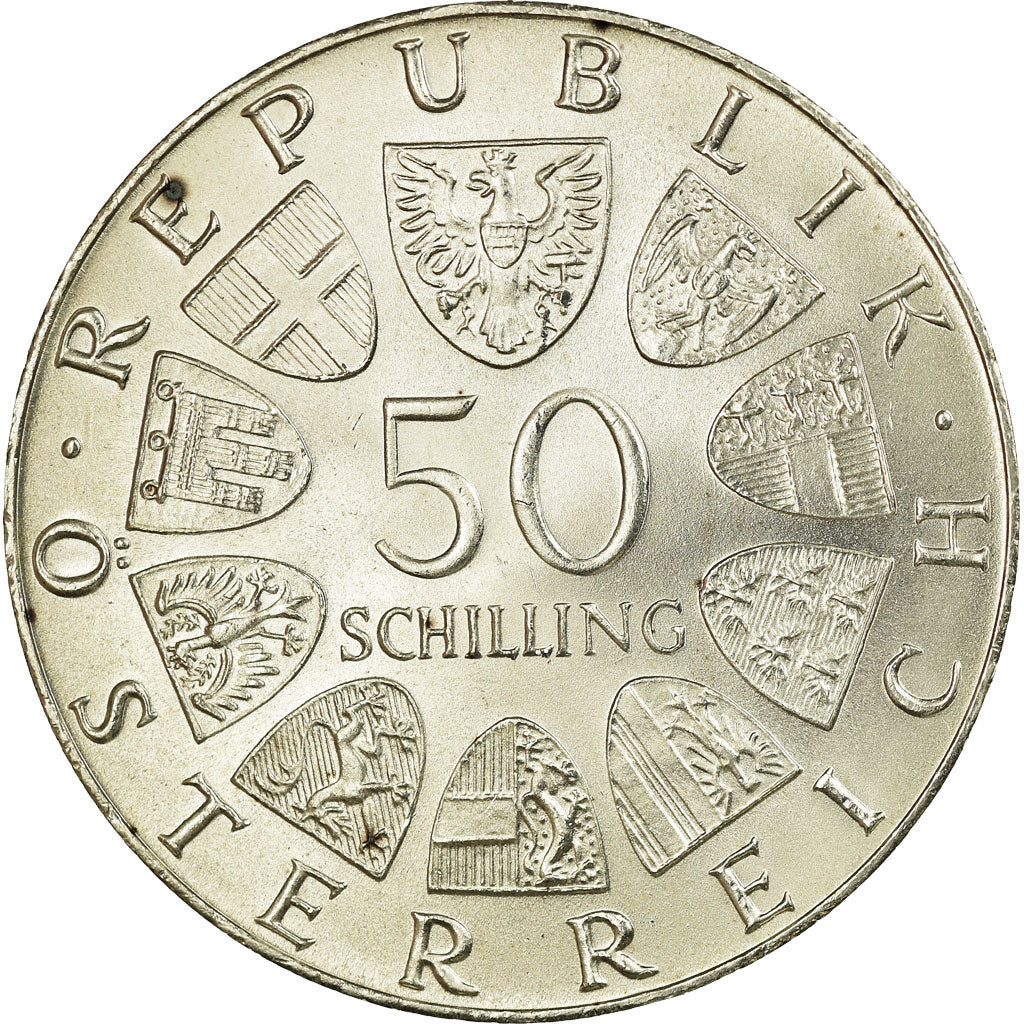 Coin, Austria, 500th Anniversary - Bummerl House, 50 Schilling, 1973, AU(55-58)