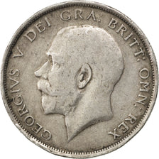 GREAT BRITAIN, 1/2 Crown, 1914, KM #818.1, VF(20-25), Silver, 32.3, 14.07