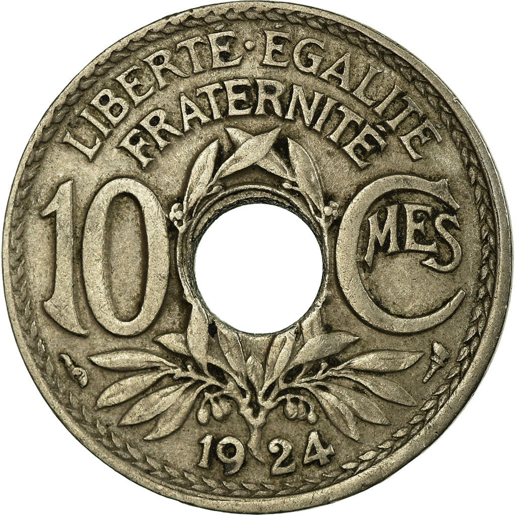 Coin, France, Lindauer, 10 Centimes, 1924, EF(40-45), Copper-nickel, KM:866a