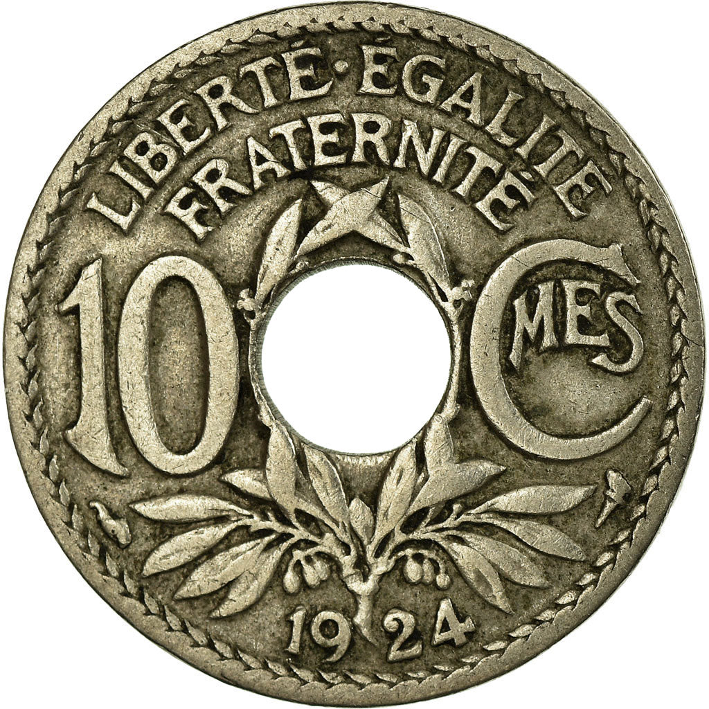 Coin, France, Lindauer, 10 Centimes, 1924, EF(40-45), Copper-nickel, KM:866a