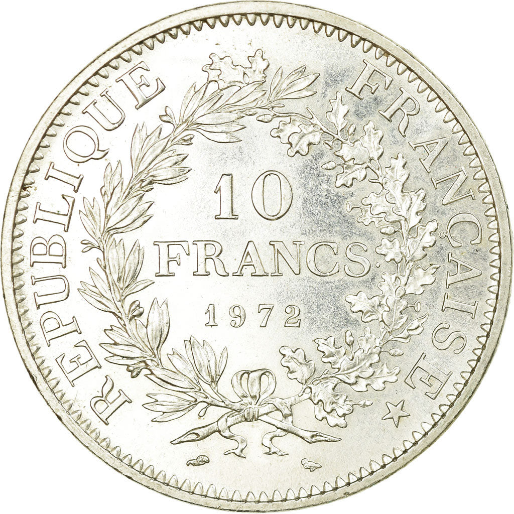 Coin, France, Hercule, 10 Francs, 1972, Paris, AU(55-58), Silver, KM:932
