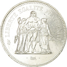 Coin, France, Hercule, 50 Francs, 1975, Paris, AU(50-53), Silver, KM:941.1