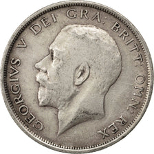 GREAT BRITAIN, 1/2 Crown, 1918, KM #818.1, VF(30-35), Silver, 32.3, 14.01