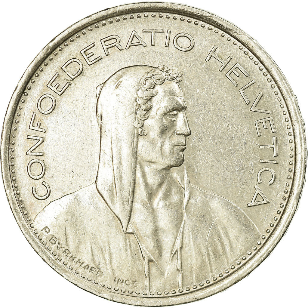 Coin, Switzerland, 5 Francs, 1968, Bern, EF(40-45), Copper-nickel, KM:40a.1