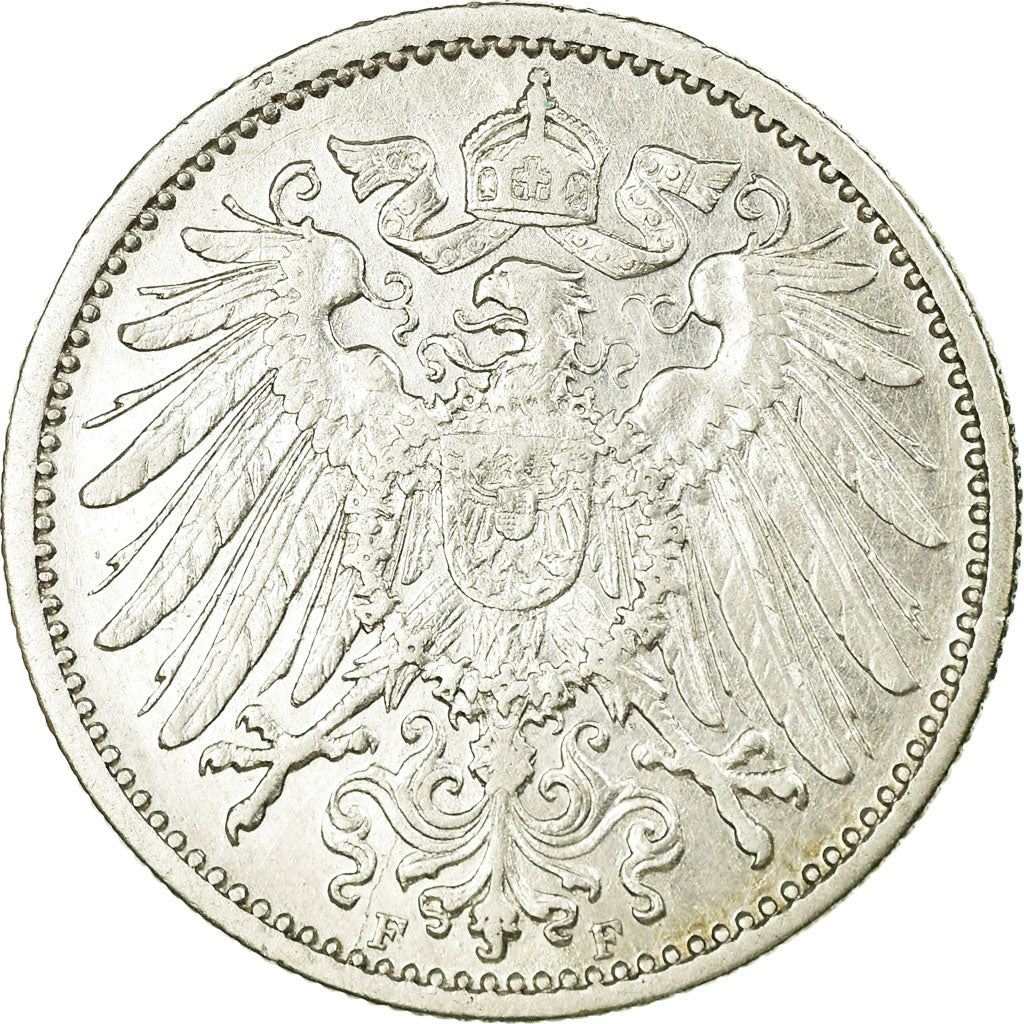 Coin, GERMANY - EMPIRE, Wilhelm II, Mark, 1906, Stuttgart, EF(40-45), Silver
