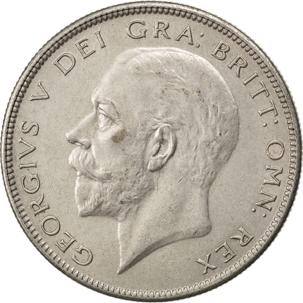 GREAT BRITAIN, 1/2 Crown, 1928, KM #835, MS(60-62), Silver, 32.3, 14.10