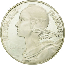 Moneta, Francja, 20 Centimes, 1981, Paris, Piéfort, MS(65-70), Srebro, KM:P693