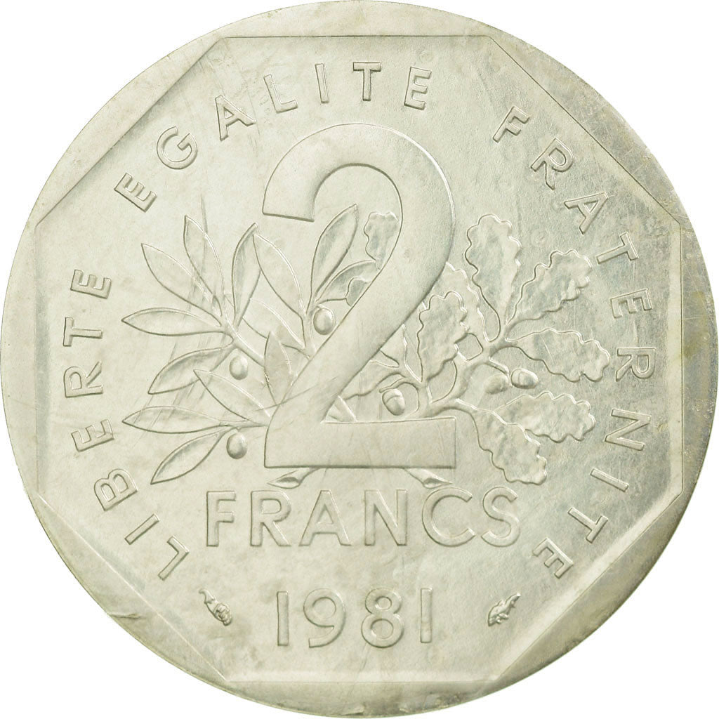 Münze, Frankreich, 2 Francs, 1981, Paris, Piéfort, STGL, Silber, KM:P704