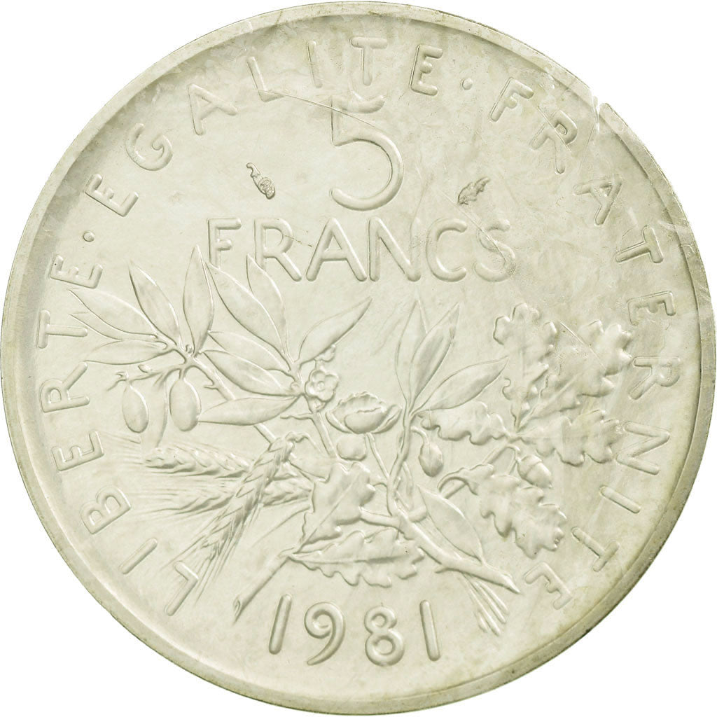 Moneta, Francia, 5 Francs, 1981, Paris, Piéfort, FDC, Argento, KM:P708