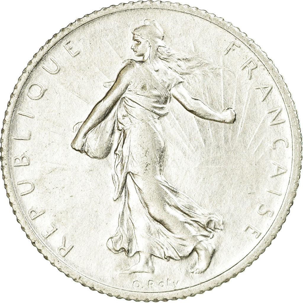 Coin, France, Semeuse, Franc, 1914, Paris, EF(40-45), Silver, KM:844.1