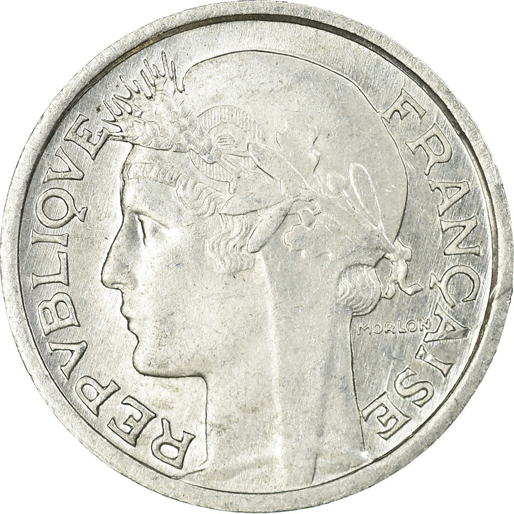 Coin, France, Morlon, 50 Centimes, 1945, Castelsarrasin, EF(40-45), Aluminum