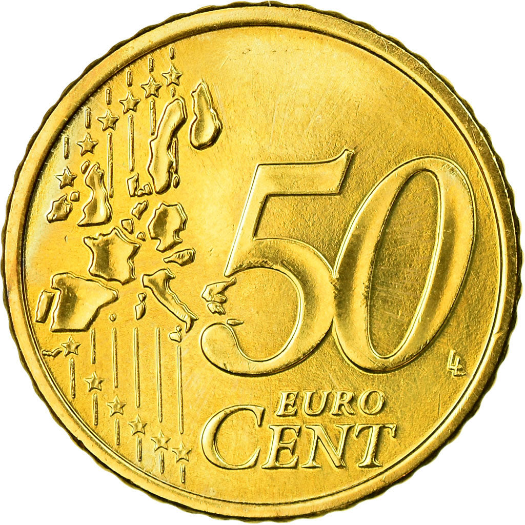 Finland, 50 Euro Cent, 1999, AU(55-58), Brass, KM:103