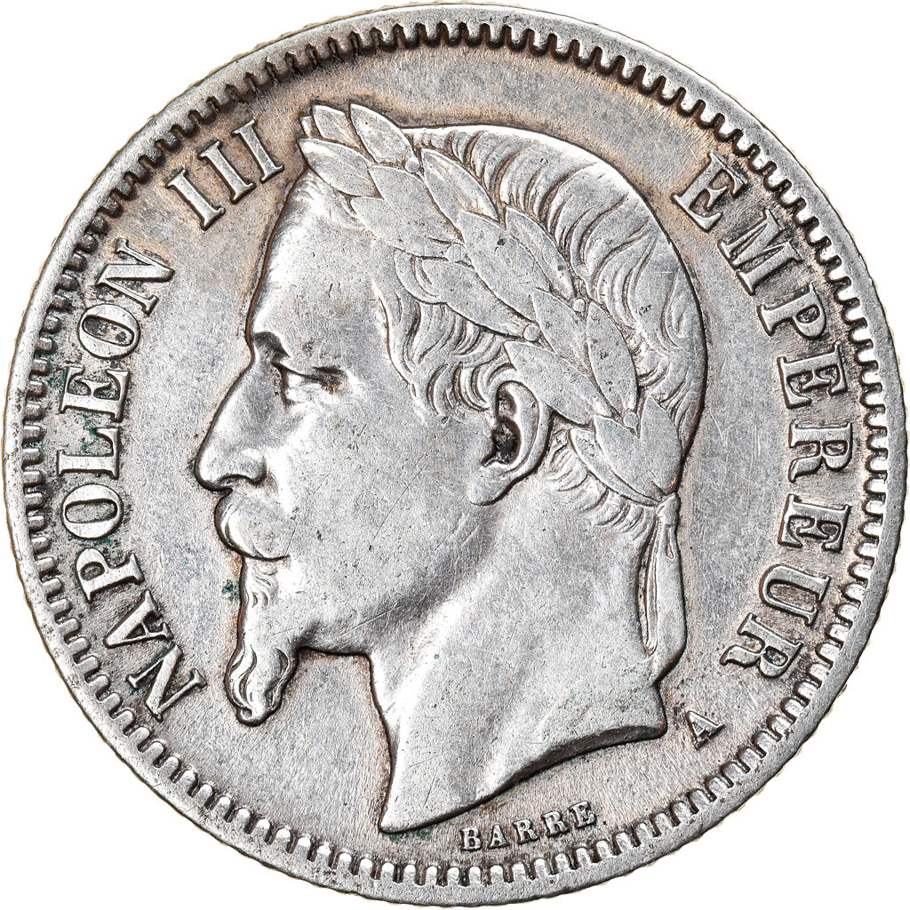 Monnaie, France, 1 Franc, 1867, Paris, TB+, Argent, Gadoury:463, KM:806.1