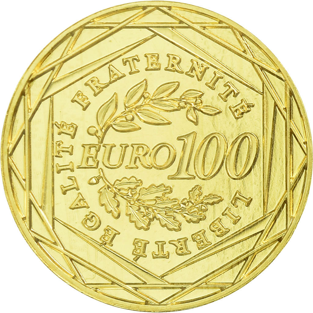 France, 100 Euro, 2008, MS(65-70), Gold, Gadoury:EU289, KM:1536