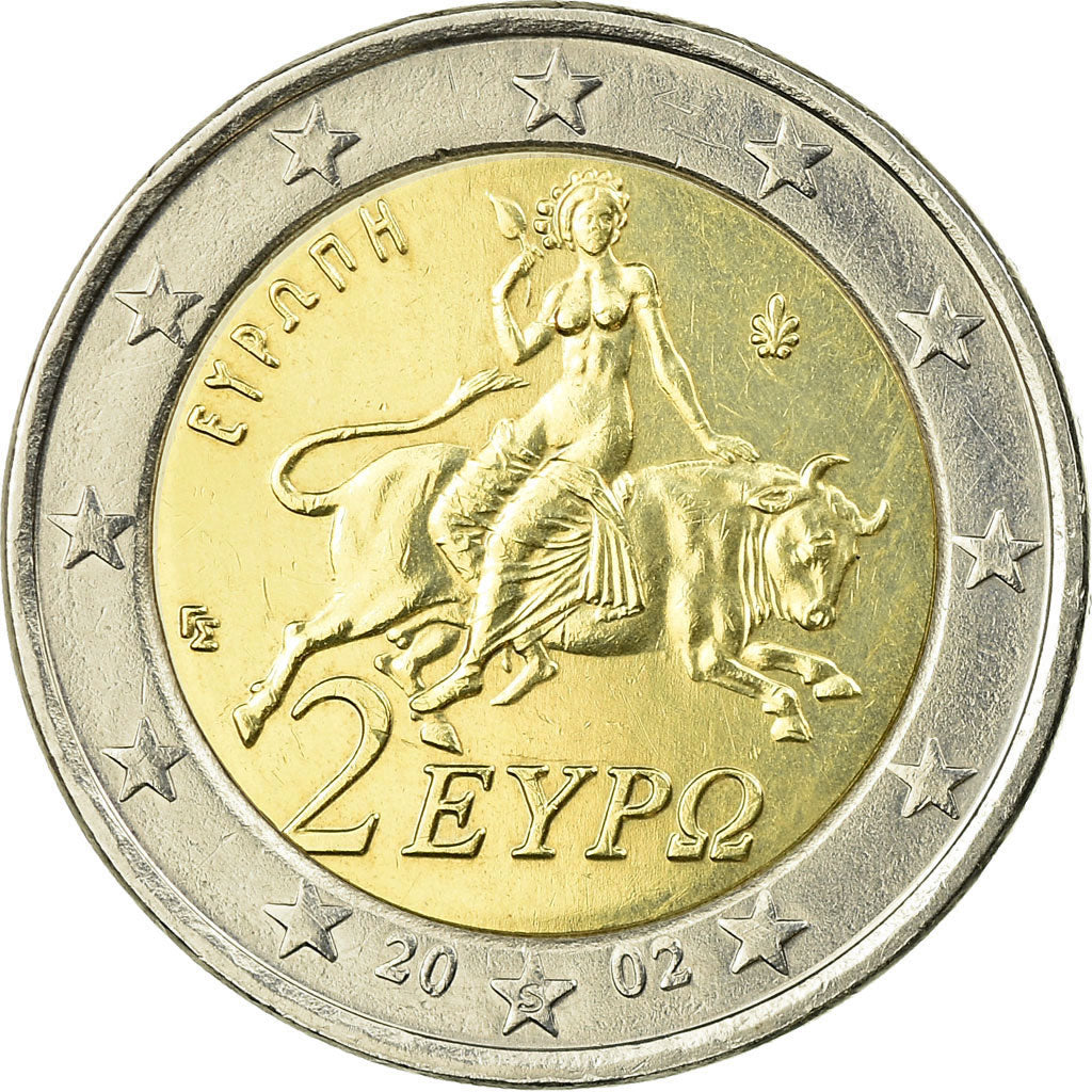 Griechenland, 2 Euro, 2002, SS, Bi-Metallic, KM:188