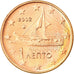 Grecja, Euro Cent, 2002, Athens, EF(40-45), Miedź platerowana stalą, KM:181