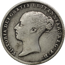 GREAT BRITAIN, 6 Pence, 1858, KM #733.1, VF(20-25), Silver, 19.32, 2.71