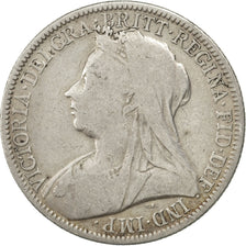 GREAT BRITAIN, Florin, Two Shillings, 1899, KM #781, VF(20-25), Silver, 28.3,...