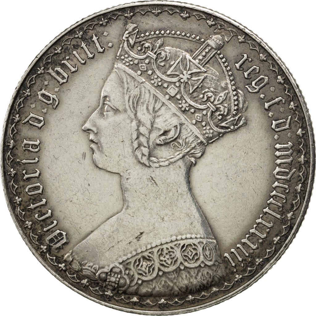 GREAT BRITAIN, Florin, Two Shillings, 1873, KM #746.2, AU(50-53), Silver, 11.30