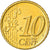 Luxemburgo, 10 Euro Cent, 2002, EF(40-45), Latão, KM:78