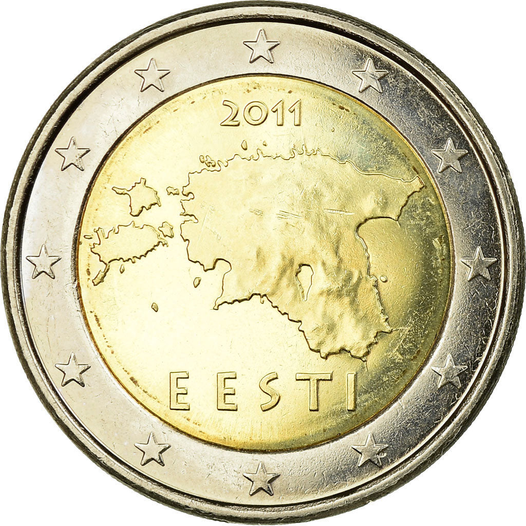 Estonia, 2 Euro, 2011, VZ, Bi-Metallic, KM:68