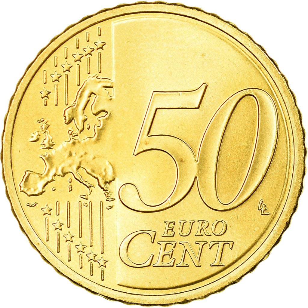 Lithuania, 50 Euro Cent, 2015, AU(55-58), Brass, KM:210