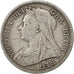 GREAT BRITAIN, 1/2 Crown, 1900, KM #782, VF(30-35), Silver, 32.3, 13.84