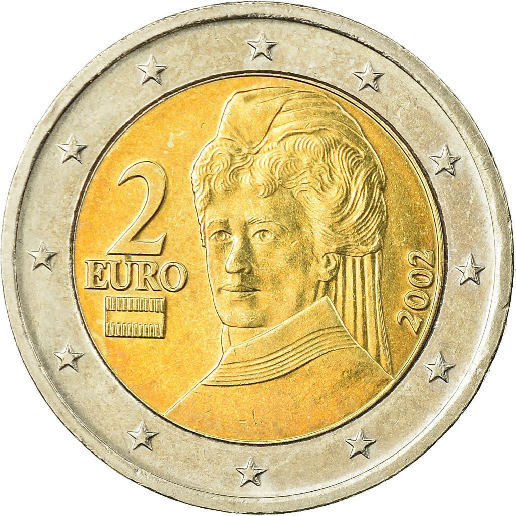 Austria, 2 Euro, 2002, EF(40-45), Bi-Metallic, KM:3089