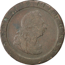 GREAT BRITAIN, Penny, 1797, KM #618, VF(20-25), Copper, 28.51