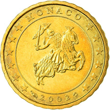 Monaco, 10 Euro Cent, 2002, AU(55-58), Brass, Gadoury:MC175, KM:170