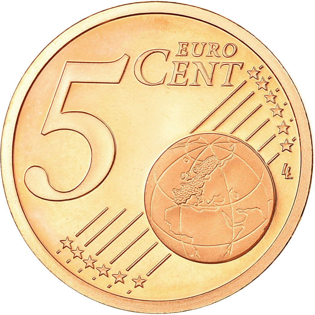 Monaco, 5 Euro Cent, 2005, BE, MS(65-70), Copper Plated Steel, Gadoury:MC 174