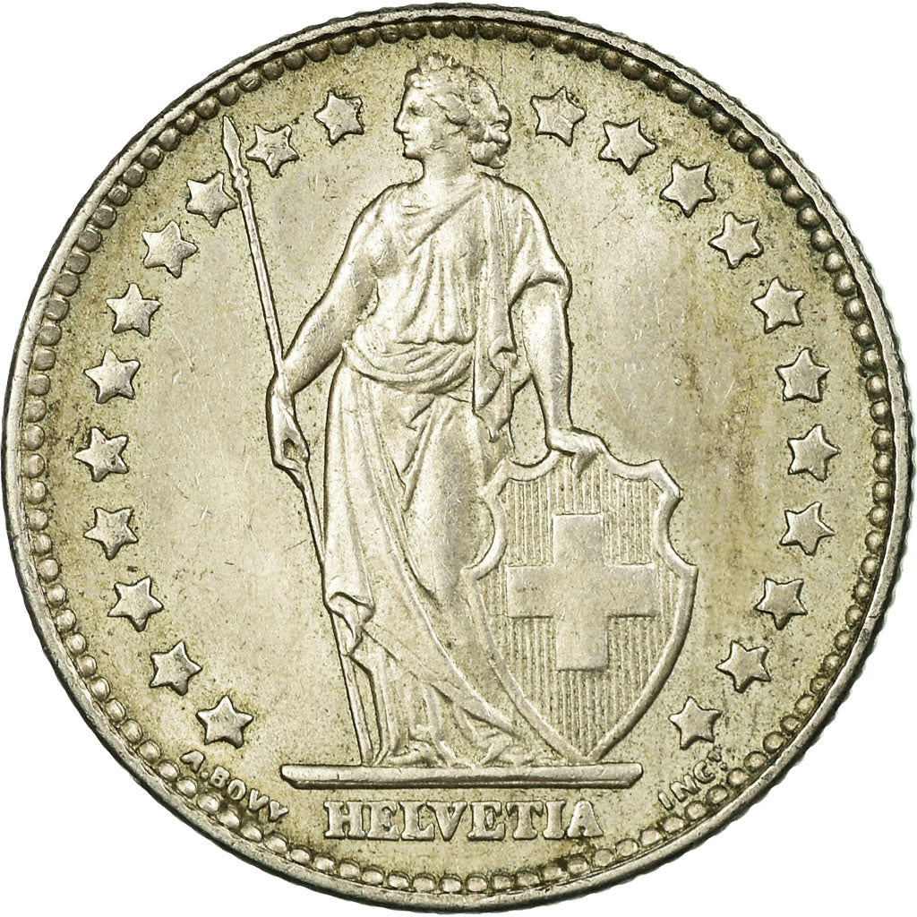 Coin, Switzerland, Franc, 1961, Bern, AU(50-53), Silver, KM:24
