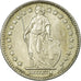Coin, Switzerland, Franc, 1961, Bern, AU(50-53), Silver, KM:24